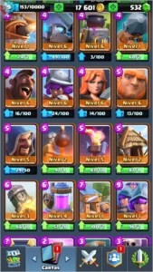 Conta Clash Royale / 5 lendárias, Arena 10, Level 9