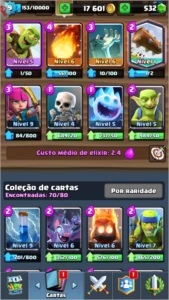 Conta Clash Royale / 5 lendárias, Arena 10, Level 9