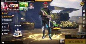 Conta Free Fire com Calça Angelical, barba e mais