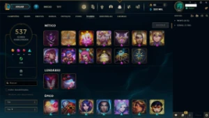 Conta Lol - 648 Skins / 232K Ea / Esmeralda 4 - League of Legends