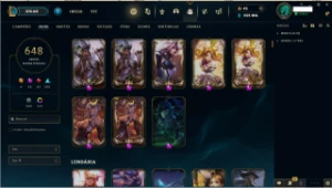 Conta Lol - 648 Skins / 232K Ea / Esmeralda 4 - League of Legends