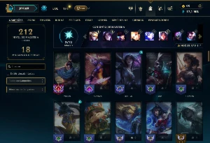 Unranked com 80 Champs e 40 Skins +2 Prestigios - League of Legends LOL