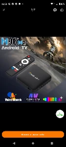 TV box H96 Max Android 14 amlogic Wi-Fi6 2gb16gb 5g Lançamen - Produtos Físicos