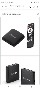 TV box H96 Max Android 14 amlogic Wi-Fi6 2gb16gb 5g Lançamen - Produtos Físicos