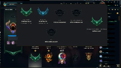 Emeralda 2 | 248 Skins | Riot Kayle + 9 Vitoriosas - League of Legends LOL