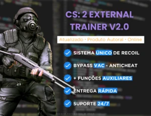🎯 CS 2 EXTERNAL TRAINER | 100% INDETECTÁVEL - Counter Strike