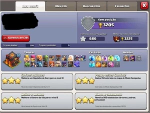 VENDO conta clash of clans cv 10 nvl 132