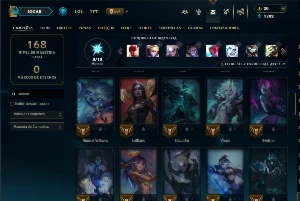 Contra Esmeralda 3 com 60 Champs e 25 Skins - League of Legends LOL