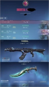 Conta Valorant Imortal e LoL (Sincronizadas)