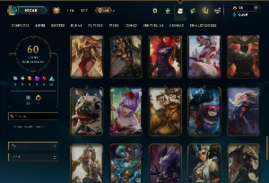 Unranked com 135 Champs e 60 Skins ( ADC / JG / MID ) - League of Legends LOL