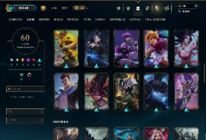 Unranked com 135 Champs e 60 Skins ( ADC / JG / MID ) - League of Legends LOL