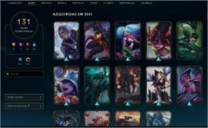 Conta League of Legends - 131 skins - lol