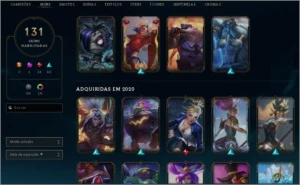 Conta League of Legends - 131 skins - lol