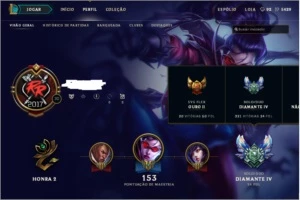 Conta diamante 4 45 champs 36 skins. - League of Legends LOL