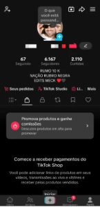 Conta Tiktok Shop Br +6K Seguidores | Sem Doc | Pronta P Uso - Redes Sociais