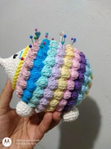 Porco Espinho Colorido - Artesanato e Personalizados