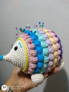 Porco Espinho Colorido - Artesanato e Personalizados
