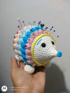 Porco Espinho Colorido - Artesanato e Personalizados