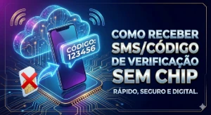 Receber código SMS sem chip