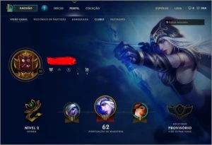 Conta de league of legends unranked LOL