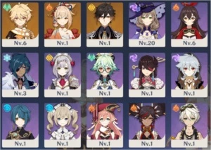 Conta Reroll com Yoimiya + Zhong Li - Genshin Impact