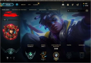 Conta LOL Plat4 - 127 Champs - 152 Skins - League of Legends