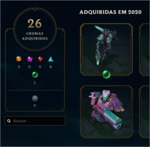 Conta LOL Plat4 - 127 Champs - 152 Skins - League of Legends