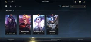 Conta wild rift 600 reais várias skin além de top 200 gm - League of Legends: Wild Rift LOL WR