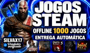 Conta Steam Offline +1000 Jogos Pagos | Entrega Automatica