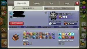 Cv 10 com 4200 gemas - Clash of Clans