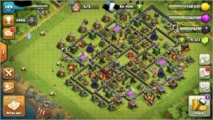 Cv 10 com 4200 gemas - Clash of Clans