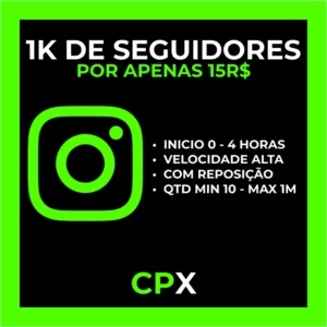 [PROMOÇÃO] 1K DE SEGUIDORES POR APENAS R$ 15 - Redes Sociais