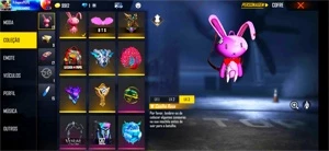 Conta com diversas skins - Free Fire