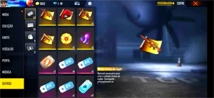 Conta com diversas skins - Free Fire