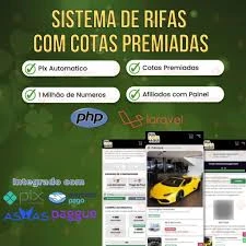 Script Rifa Laravel - (SISTEMA COMPLETO) 1Milhão Cotas - Outros