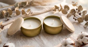 Vela Aromática Artesanal na Lata com Tampa