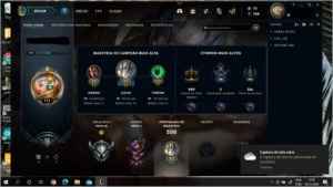 Conta League of Legends 3 skins míticas LOL