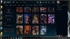 Conta League of Legends 3 skins míticas LOL