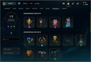 Conta LOL 73 Skins / Platina 2 - League of Legends