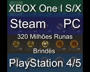 Elden Ring - 320 Milhões Runas - Ps4/5, Xbox  S/X, Steam Pc
