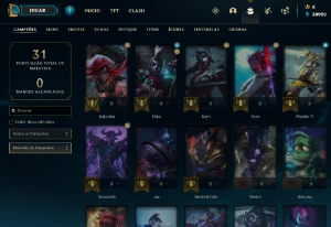 Conta PLATINA 4 | 65% Win - Lol (League Of Legends) Elomoon