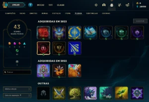 Conta PLATINA 4 | 65% Win - Lol (League Of Legends) Elomoon