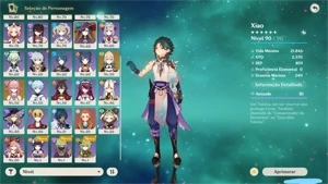 Genshin impact - ⭐9 peronagens 5 estrelas + 2 armas⭐