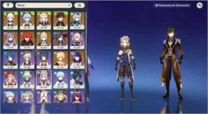 AR56  25x5* ZHONGLIc2 + BAAL + AYAKA+ GANYU + EULA + ALBEDO+ - Genshin Impact