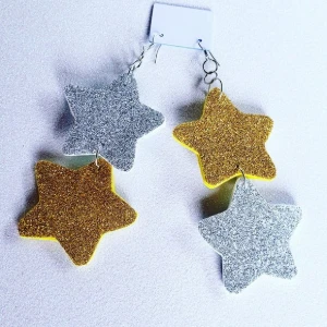 Brincos Eva Estrela - Artesanato e Personalizados