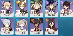 Ayaka, Ayato, Kazuha e mais AR57 Armas t5 - Genshin Impact