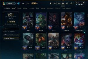 Unranked com TODOS os Champs e 183 Skins ( JG / ADC / SUP ) - League of Legends LOL