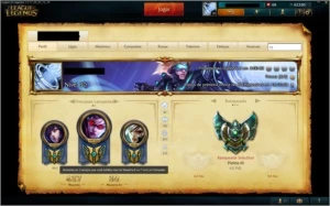 Conta Plat 3 lol - League of Legends