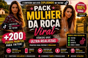 TikTok Mulher da Roça Viral|Pack +200 Vídeos Ultra-Realistas - Vídeos e Cortes Cortes Virais