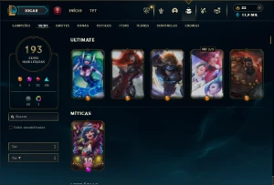 Unranked com TODOS os champs e 193 Skins ( MAIN JG ) - League of Legends LOL
